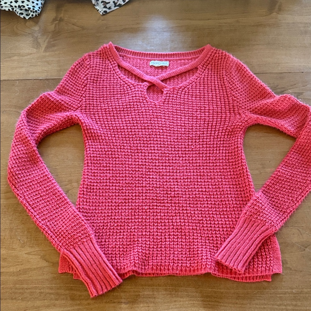 Women's coral Sweater